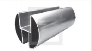 Aluminium Top Rail (Steel Colour)