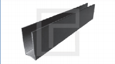 Aluminium Wall Channel (Black Matt)